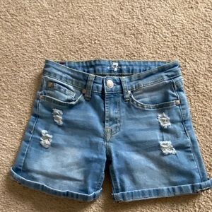 Girls seven for all mankind jean shorts size 10